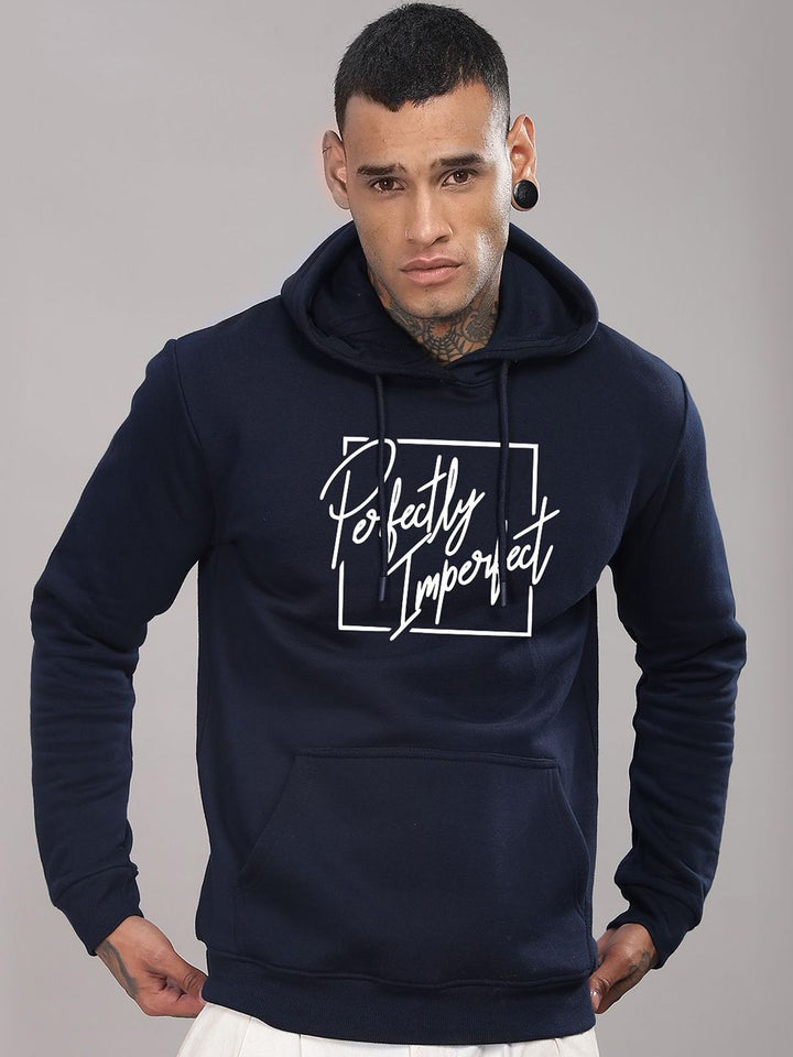 ADRO Men Printed Hooded Sweatshirt