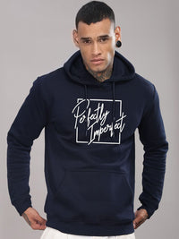 ADRO Men Printed Hooded Sweatshirt