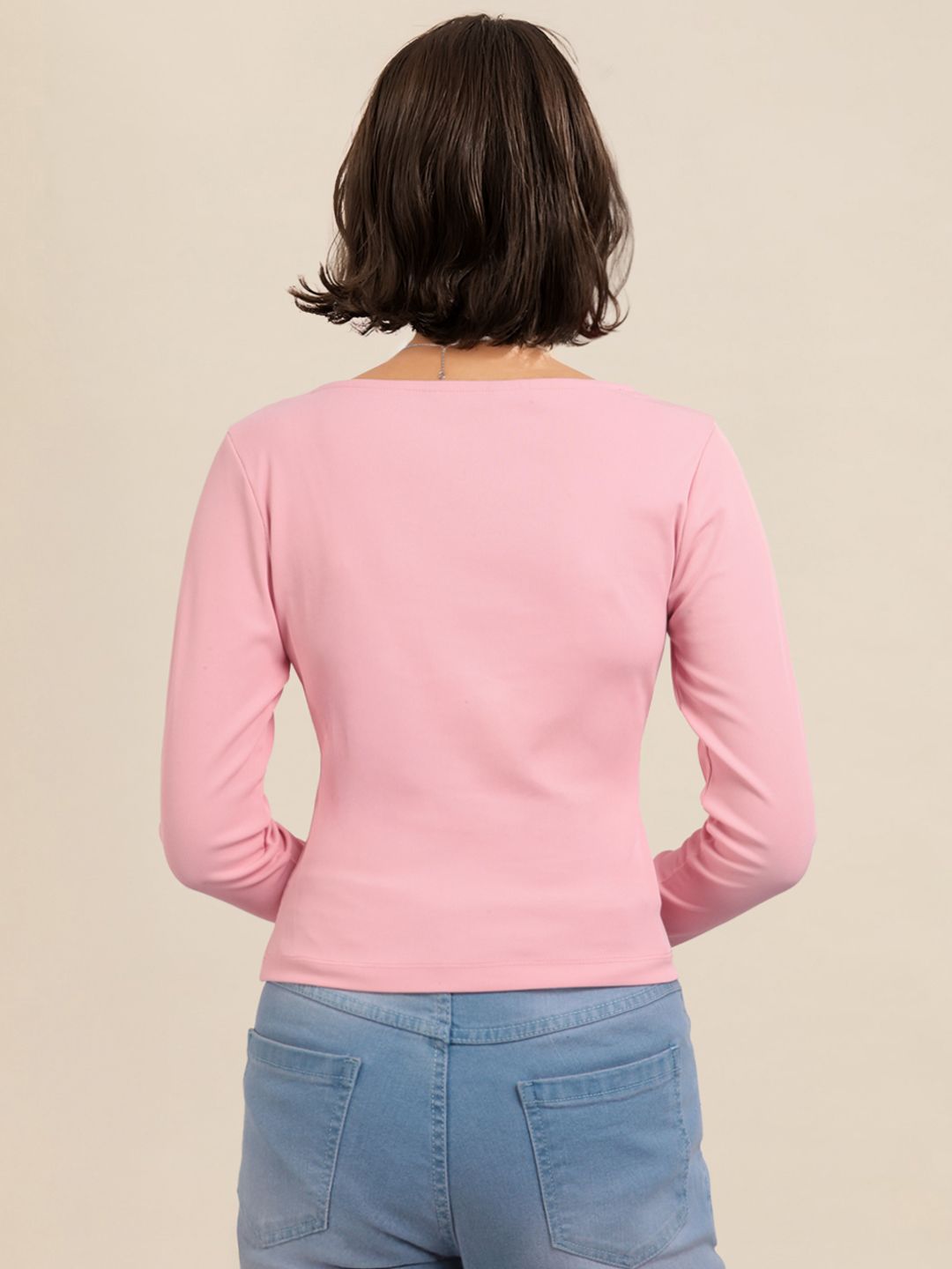 DressBerry Sweetheart Neck  Ribbed Top