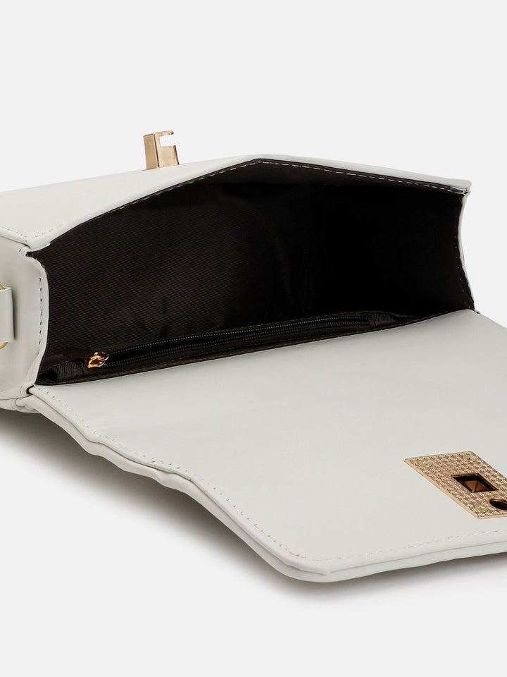 DressBerry Textured Structured Satchel
