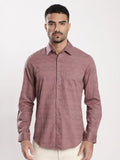 Bene Kleed Men Spread Collar Slim Fit Casual Shirt