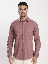 Bene Kleed Men Spread Collar Slim Fit Casual Shirt