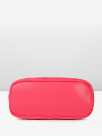 DressBerry Structured Quilted Handheld Bag with Pouch