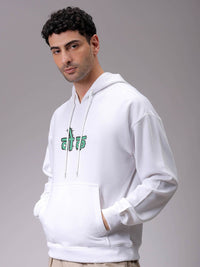 The Indian Garage Co Men Printed Hooded Sweatshirt