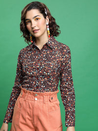 Tokyo Talkies Women Printed Regular Fit Shirt
