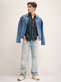 THE BEAR HOUSE Men Striped Opaque Slim Fit Casual Shirt
