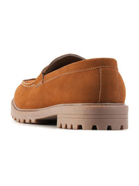 MONKSTORY Cosmopolitan Rugged Tassel Loafers - Tan