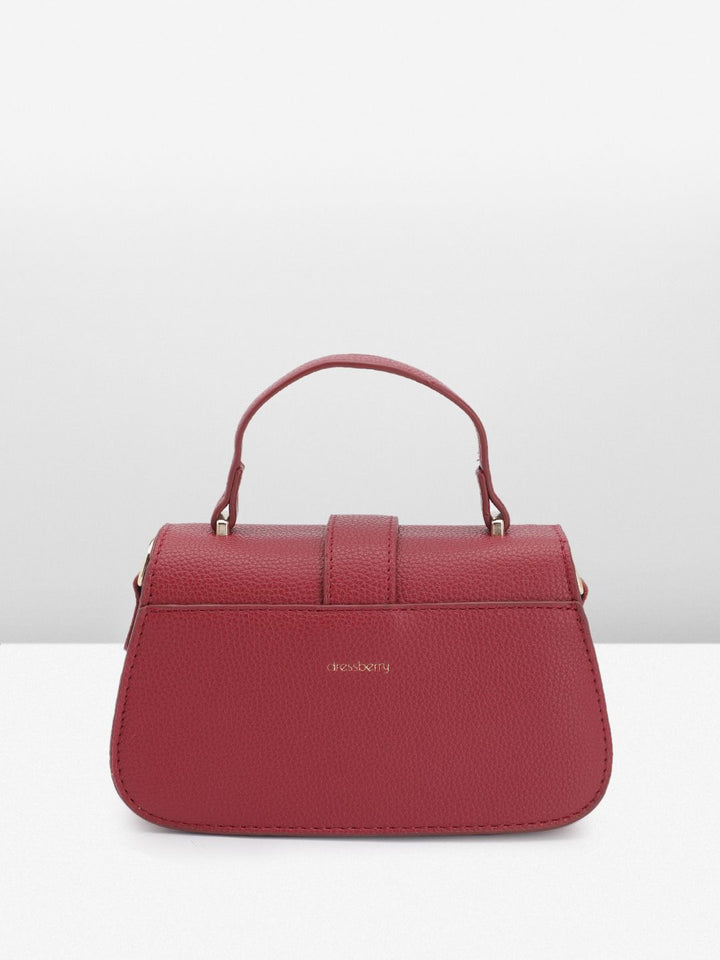 DressBerry Textured Structured Satchel