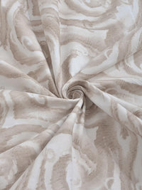 KLOTTHE Beige 300 TC King Bedsheet with 2 Pillow Covers