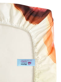 Myntra Elegant Homes Orange 300 TC King Bedsheet with 2 Pillow Covers