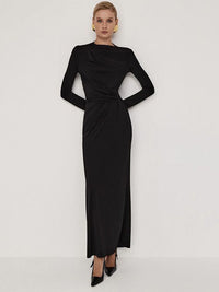 DressBerry Women Ruched Maxi Dress