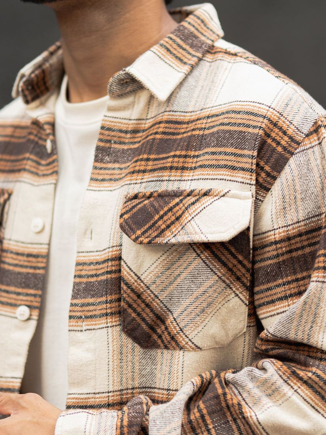 Powerlook Men Tartan Checks Opaque Checked Casual Shirt