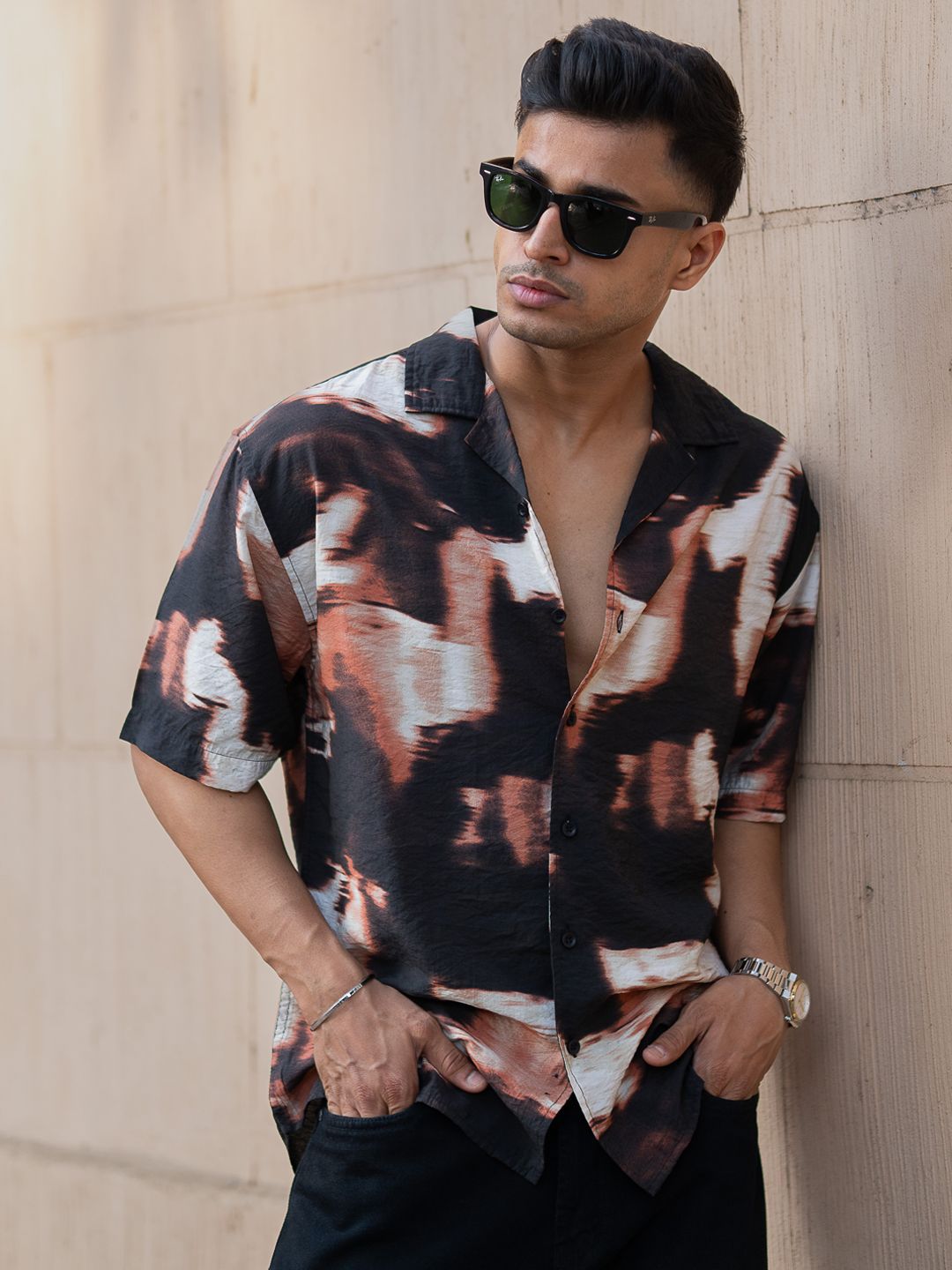 Powerlook Men Opaque Printed Casual Shirt