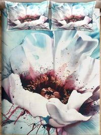 Myntra Elegant Homes Green Floral 300 TC Super King Double Bedsheet dengan 2 Sarung Bantal