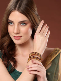 Set PANASH 2 Gelang Antik Bersalut Emas 24 CT