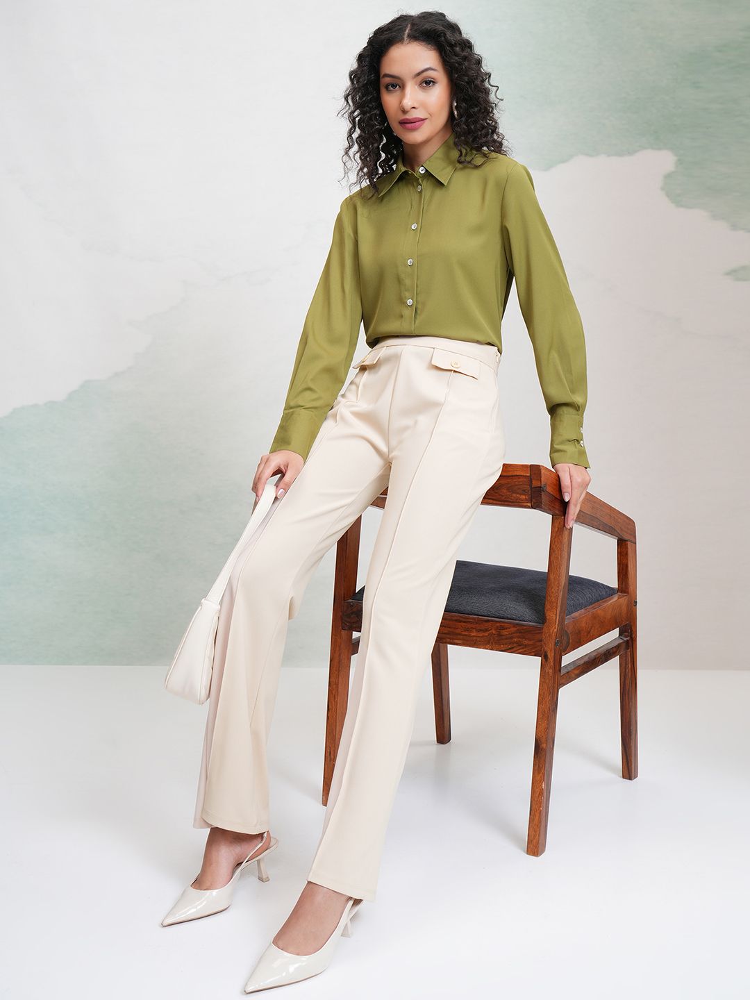 CHIC BY TOKYO TALKIES Women Solid Regular Trousers