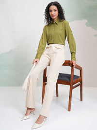 CHIC BY TOKYO TALKIES Women Solid Regular Trousers