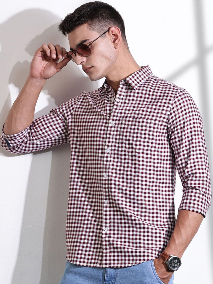 Thomas Scott Men Other Checks Casual Shirt