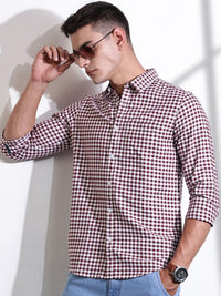 Thomas Scott Men Other Checks Casual Shirt