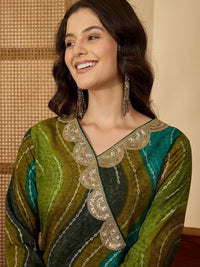 Kalini Women Abstrak Dicetak Harian A-Line Kurta