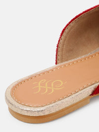 House of Pataudi Women Embellished Ethnic Mules