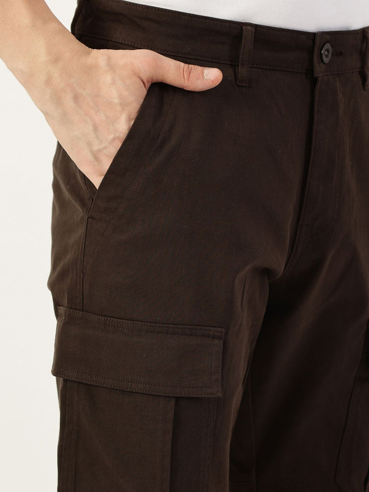 Thomas Scott Men Smart Easy Wash Cargos Trousers