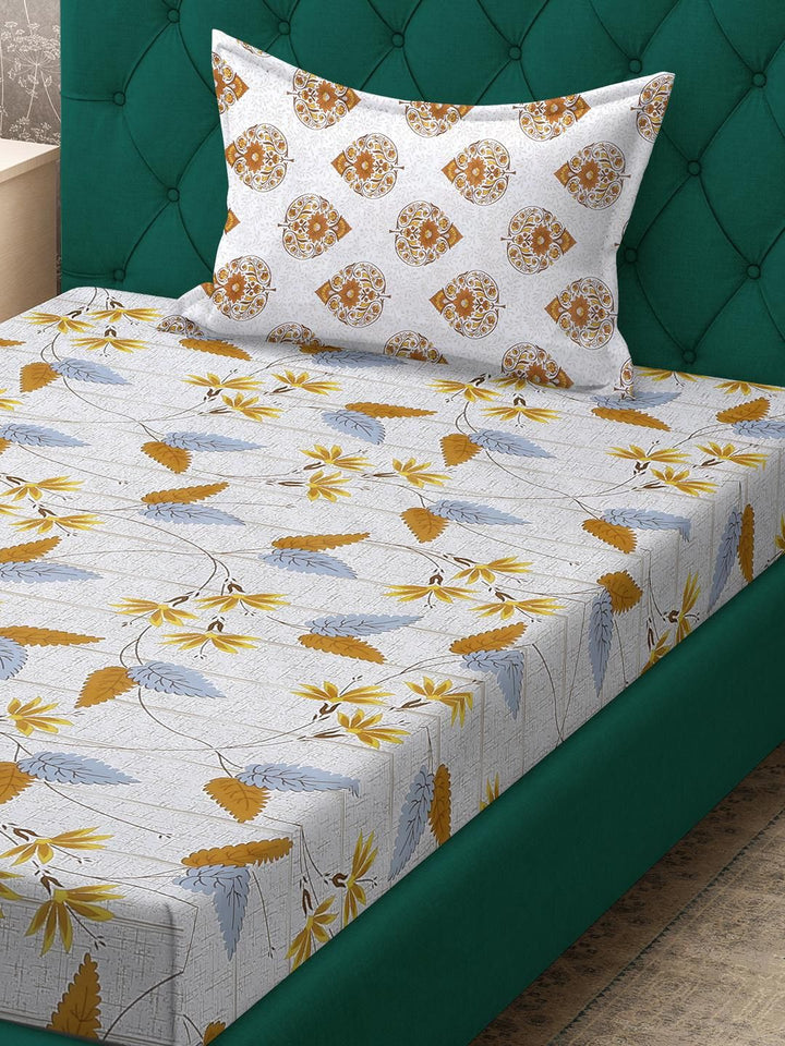 Cadar Bujang KLOTTHE Cream Floral Cotton