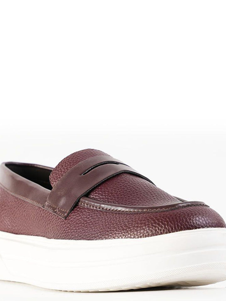 MONKSTORY Chunky Luxe Slip-On Sneakers - Deep Burgundy