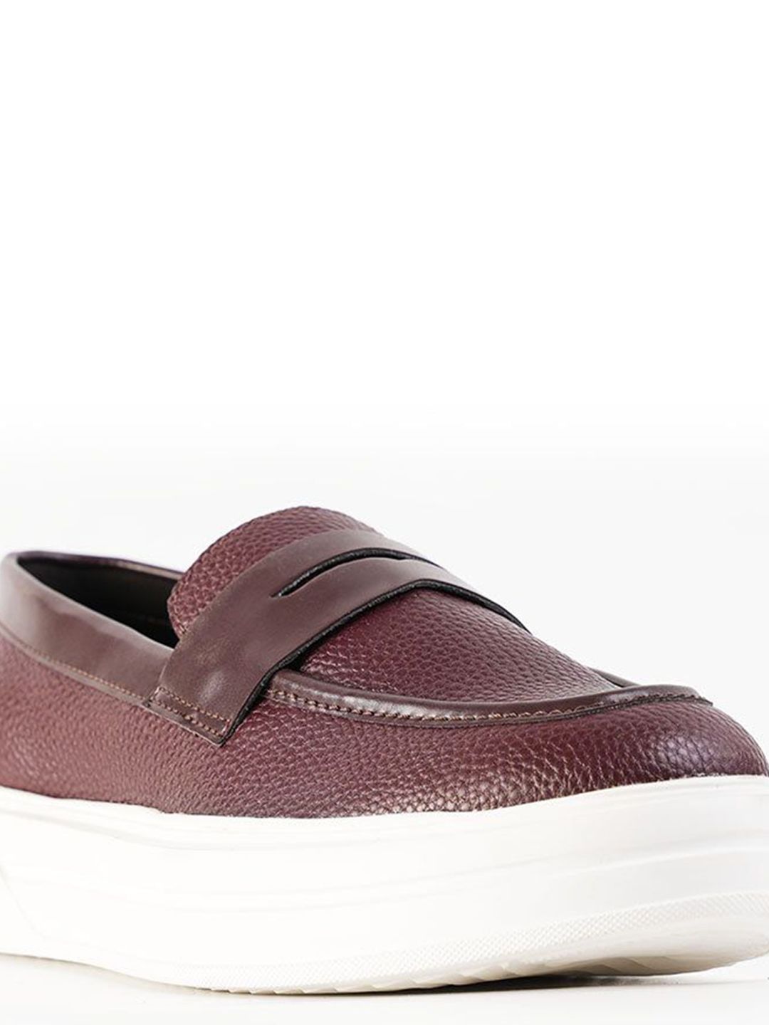 MONKSTORY Chunky Luxe Slip-On Sneakers - Deep Burgundy