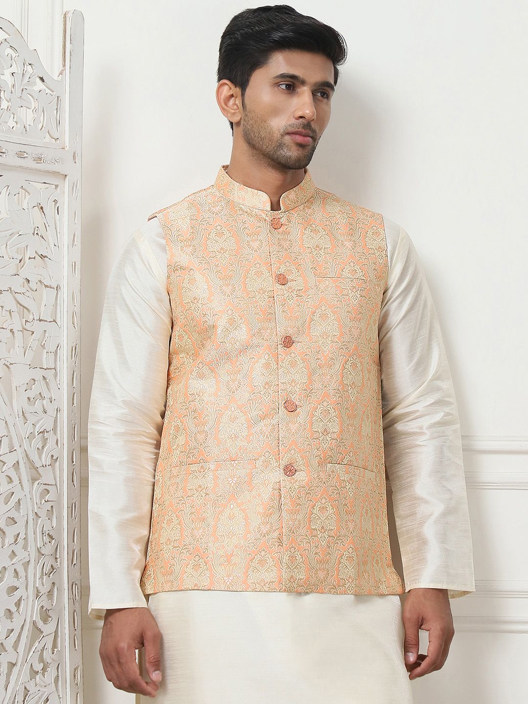 Anouk Woven Design Nehru Jackets