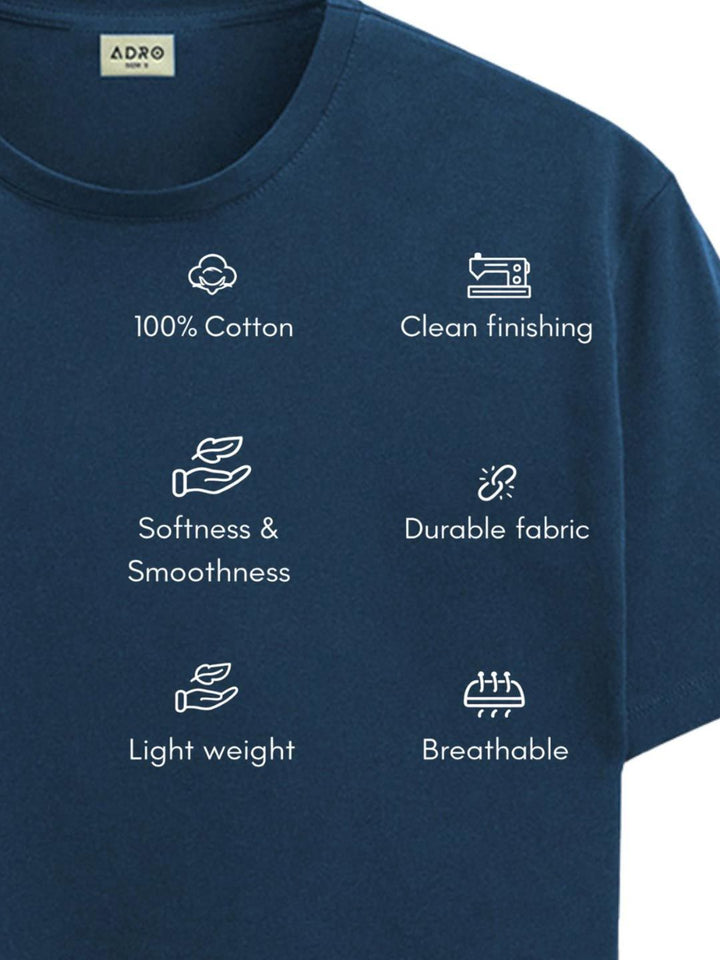 ADRO Men Brand Logo Printed T-shirt