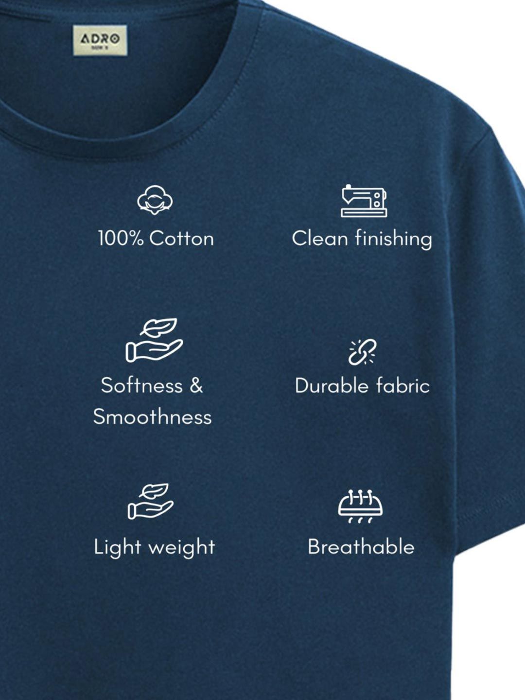 ADRO Men Brand Logo Printed T-shirt