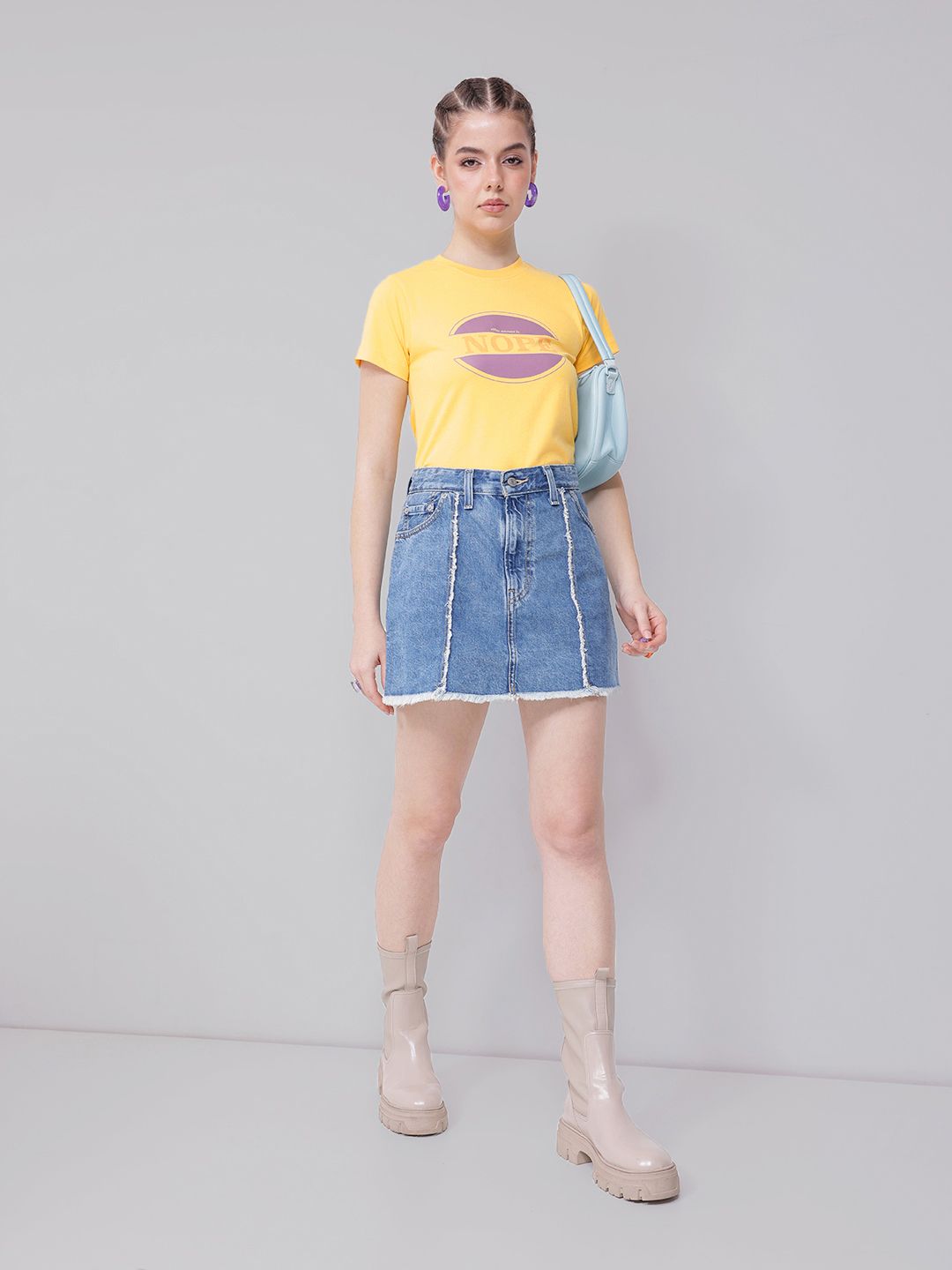 DressBerry Classic Minimalist Printed T-shirt