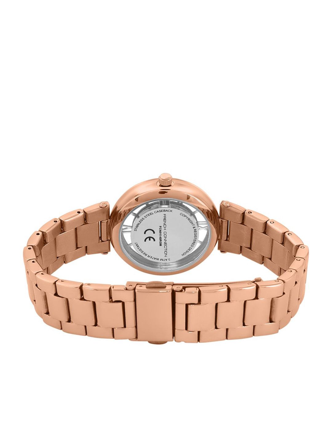 French Connection Women Dial & Stainless Steel Bracelet Style Straps Analogue Watch