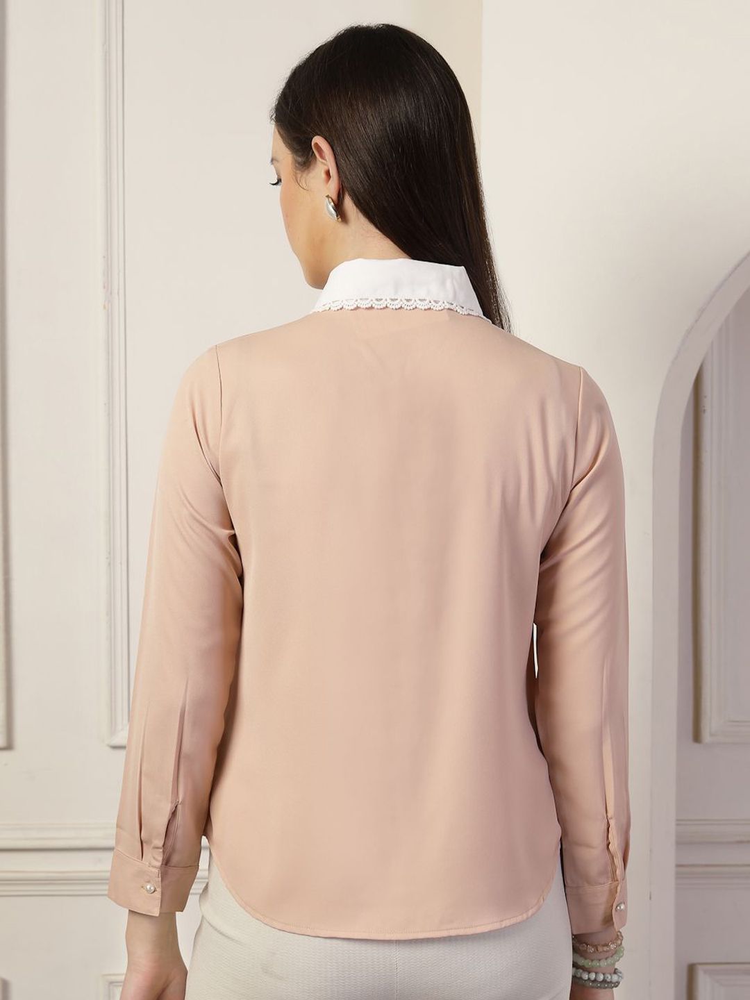 Style Quotient Women Smart Opaque Colourblocked Formal Shirt