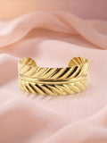 VOGUE PANASH Women Brass Gold-Plated Cuff Bracelet