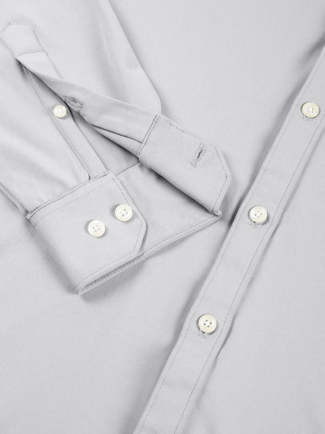 Thomas Scott Men Premium Spread Collar Solid Slim Fit Casual Shirt