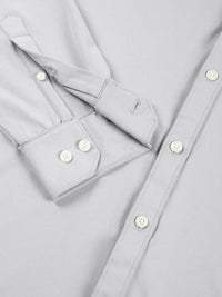 Thomas Scott Men Premium Spread Collar Solid Slim Fit Casual Shirt