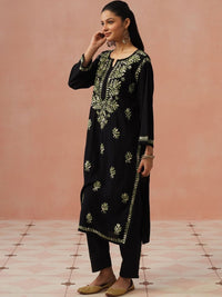 House of Chikankari Women Ethnic Motifs Embroidered Thread Work Kurta