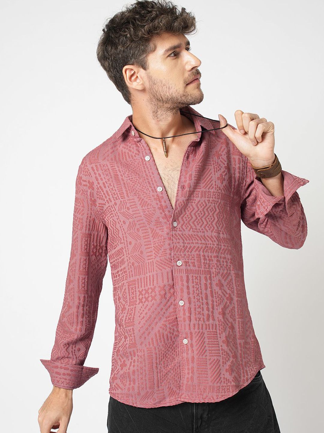 VASTRADO Men Classic Slim Fit Casual Shirt