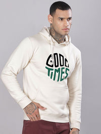 ADRO Lelaki Graphic Printed Cotton Hooded Sweatshirt