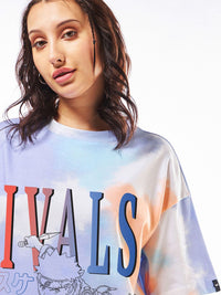 Bewakoof Graphic Printed Round Neck Pure Cotton Oversized T-shirt