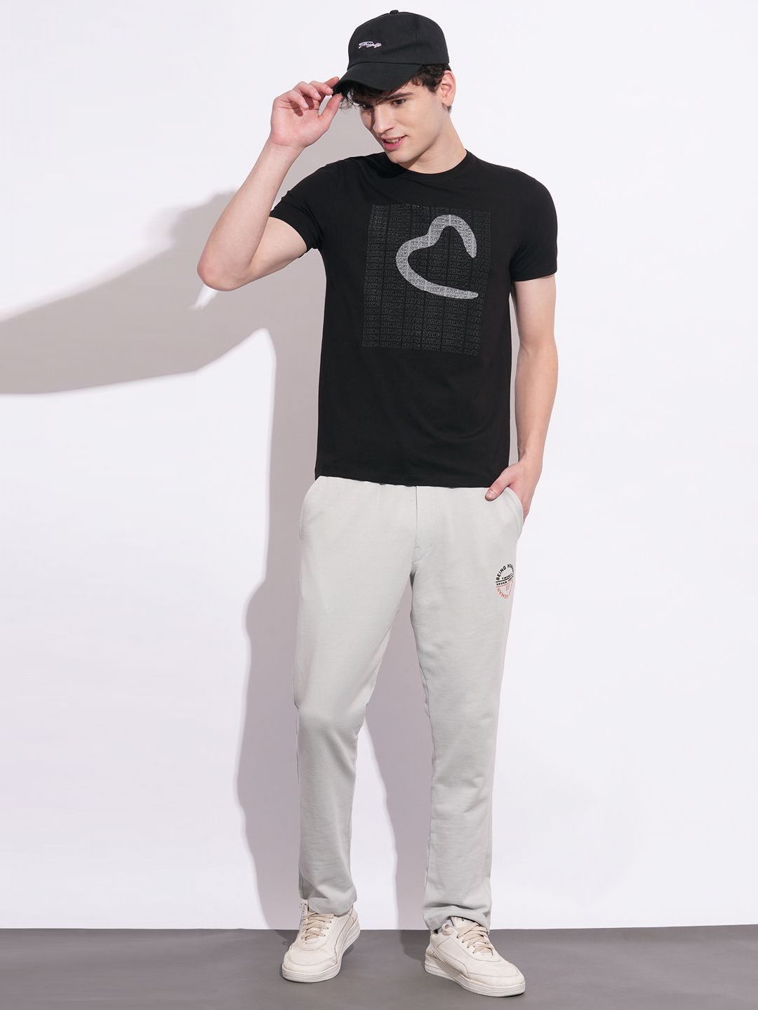 Being Human Men Brand Logo Printed Slim Fit T-shirt