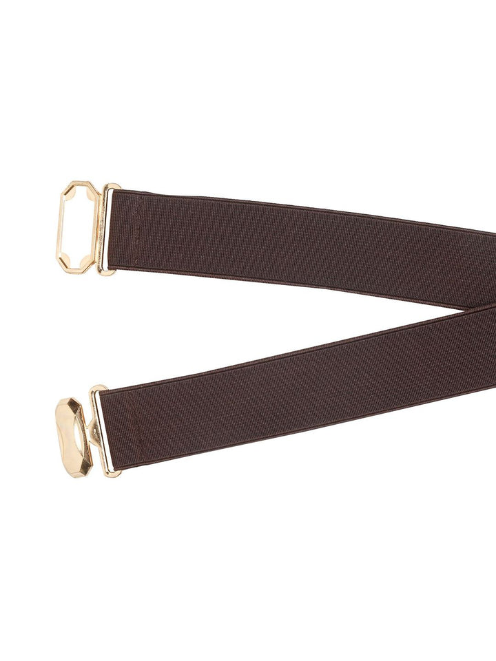 Teakwood Leathers Women Stretchable Interlock Belt