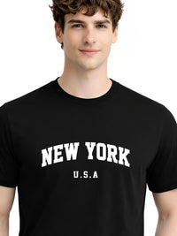ADRO Men Typography Printed T-shirt