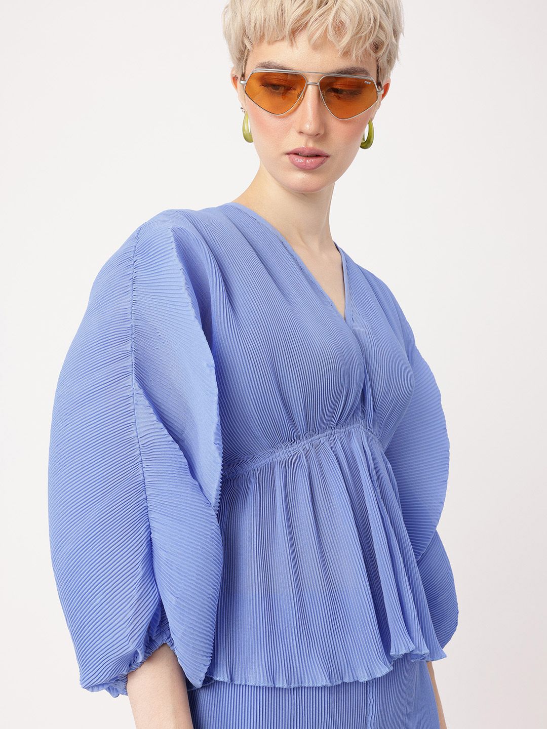 DressBerry Kimono  Accordion A-Line Top And Trousers Co-Ords