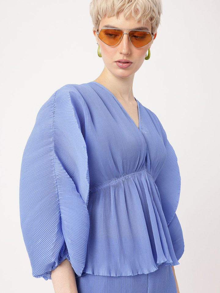 DressBerry Kimono  Accordion A-Line Top And Trousers Co-Ords