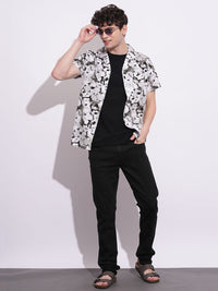 Being Human Men Classic Slim Fit Opaque Printed Casual Shirt