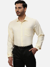 Park Avenue Men Spread Collar Textured Cotton Formal Shirt
