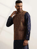 Jaket Nehru Brocade Rekaan Tenunan Anouk